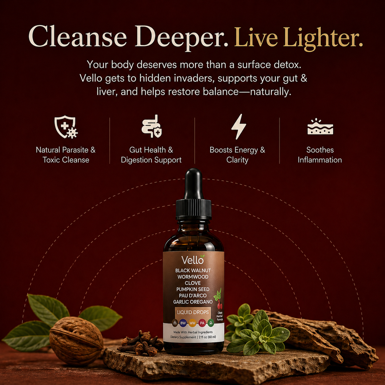 Black Walnut Wormwood Parasite Cleanse